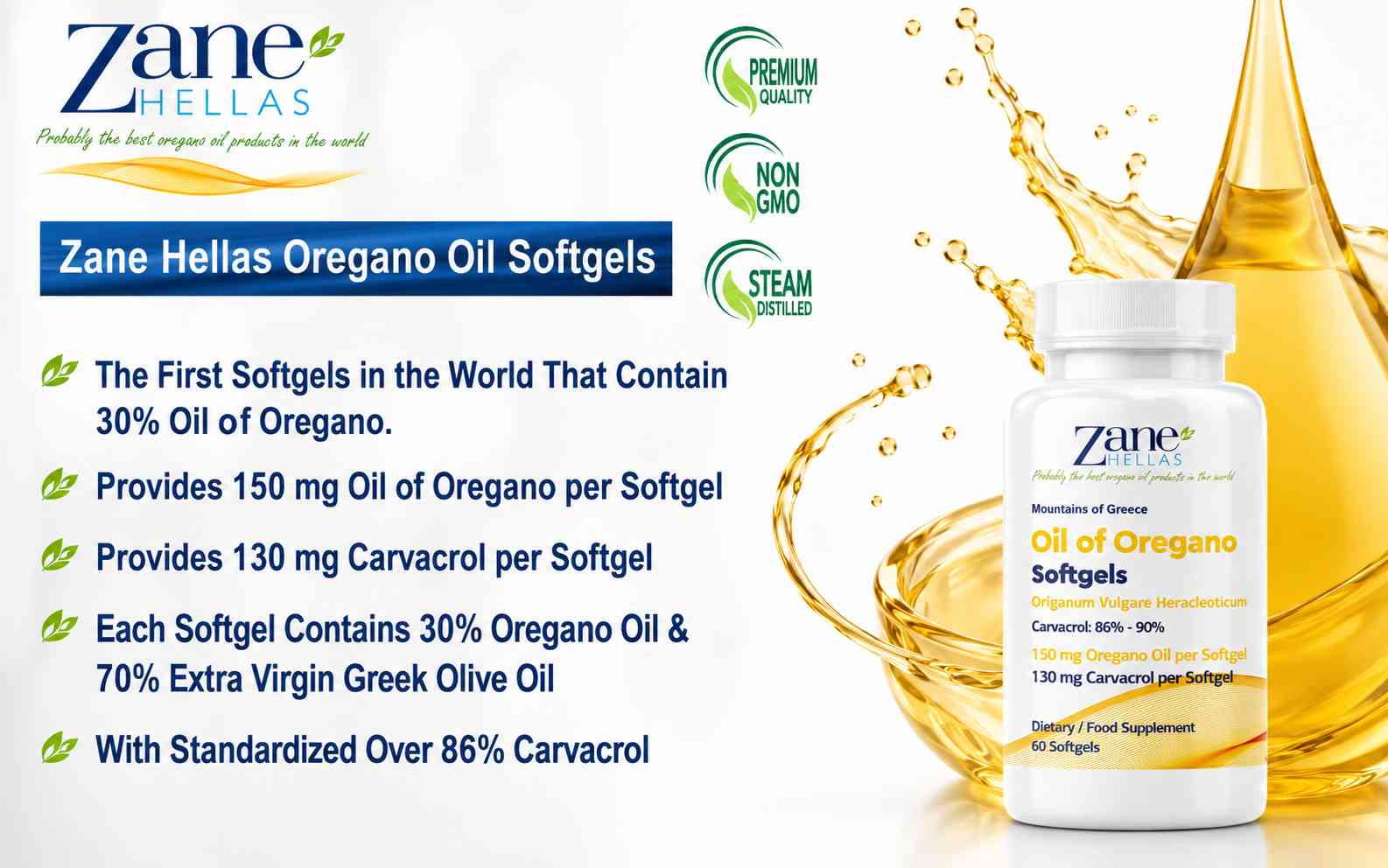 Softgels Ratio 30% Oregano Essential Oil 2 Softgels Ratio 30% Oregano Essential Oil - Image 2