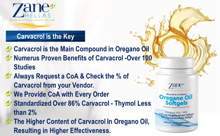 Oreganoöl-Kapseln/Weichkapseln-Verhältnis 20% Oregano-Ätherisches Öl 4 Oregano Oil Capsules/Softgels Ratio 20% Oregano Essential Oil – Bild 4